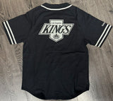 Los Angeles Kings Mens Mitchell & Ness Vintage Logo Button Front Jersey