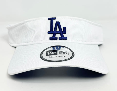 Los Angeles Dodgers Visor New Era Game Day Hat White
