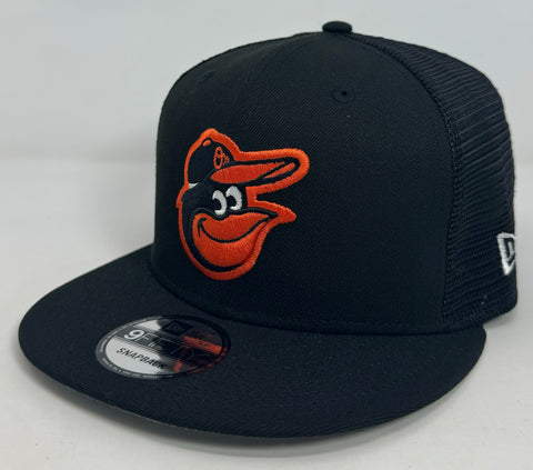 Baltimore Orioles Snapback New Era Mesh Trucker Cap Hat Grey UV