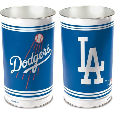 Los Angeles Dodgers Aluminum Wastebasket Trash Can