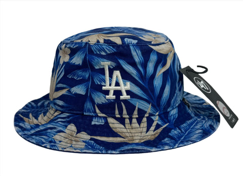 Los Angeles Dodgers 47 Brand Tropicalia Team Bucket Hat Royal Blue