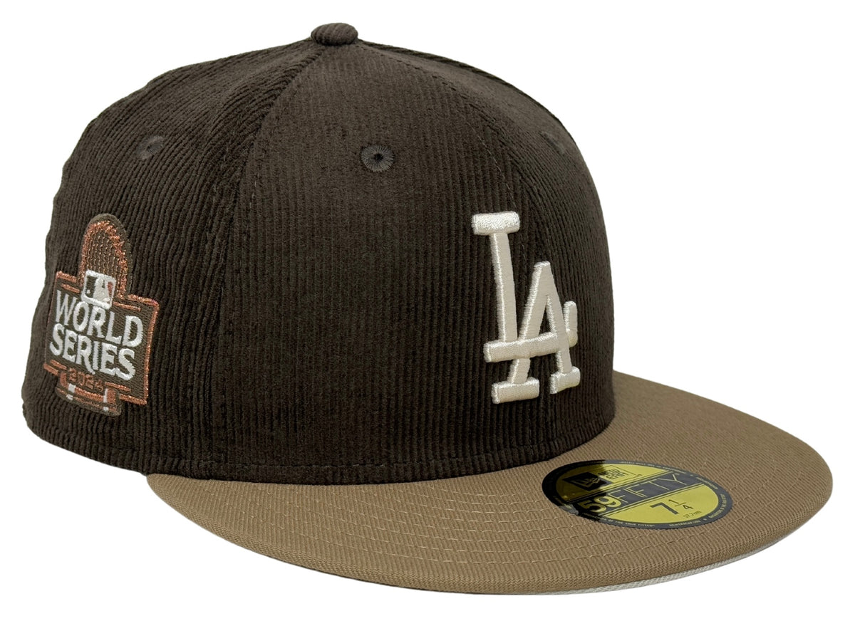 Los Angeles Dodgers Fitted New Era 59Fifty 2024 WS Brown Corduroy Khak