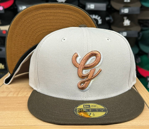 Generales de Durango Fitted New Era 59Fifty Stone Brown Hat Peanut UV