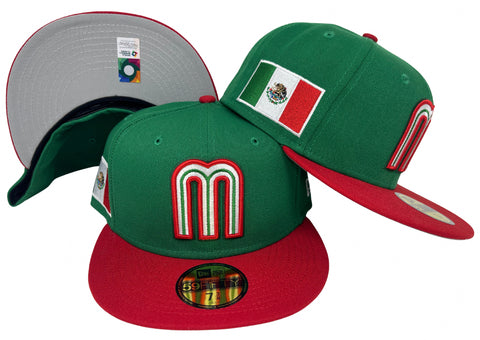 Mexico Fitted New Era 59FIFTY 2023 World Baseball Classics Green Red Hat Cap