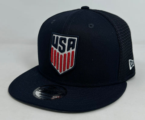 USA Snapback New Era Navy Mesh Cap Hat Grey UV