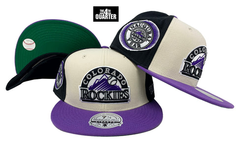 Colorado Rockies Mitchell & Ness Fitted Homefield Coop Cap Hat Green UV