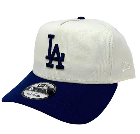 Los Angeles Dodgers Snapback 9Fifty New Era A-Frame Chrome Blue Cap Hat Grey UV