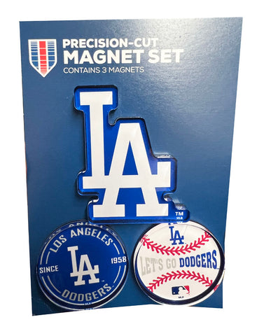 Los Angeles Dodgers 3 Piece Precision Cut Acrylic Magnet Set
