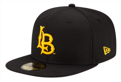 Cal State Long Beach Fitted New Era Basic 59FIFTY Black Hat Cap