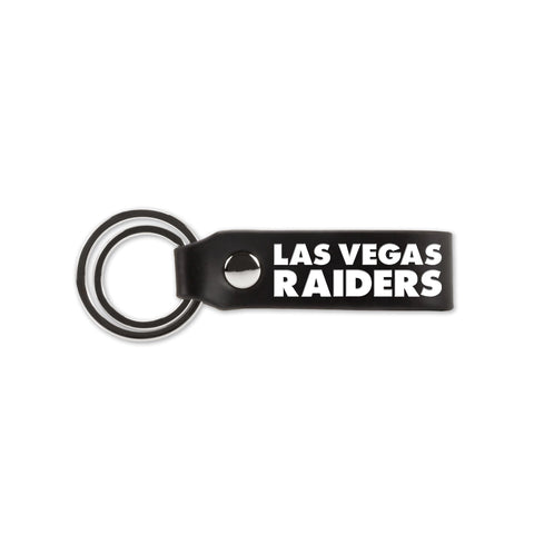 Las Vegas Raiders Key Chain Laser Engraved Silicone Strap Key Ring