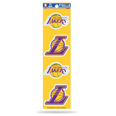Los Angeles Lakers The Quad 4-Pack Decal