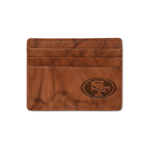 San Francisco 49ers Embossed Genuine Leather Credit Card Wallet