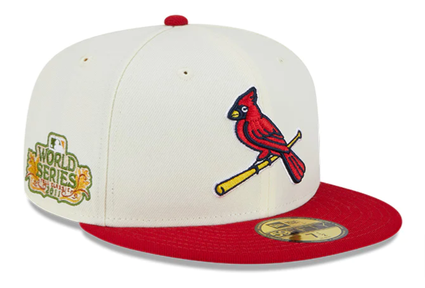 St. Louis Cardinals Fitted New Era 59Fifty 11 WS Chrome Red Cap Hat Gr –  THE 4TH QUARTER