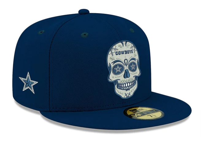 Dallas Cowboys Fitted New Era 59Fifty Day of the Dead Sugar Skull Navy –  THE 4TH QUARTER