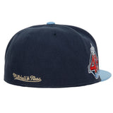Anaheim Angels Mitchell & Ness Fitted Homefield Coop Cap Hat Green UV