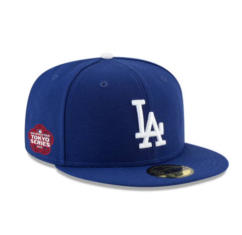 Los Angeles Dodgers Fitted New Era 59Fifty 2025 Tokyo Series Blue On Field Hat