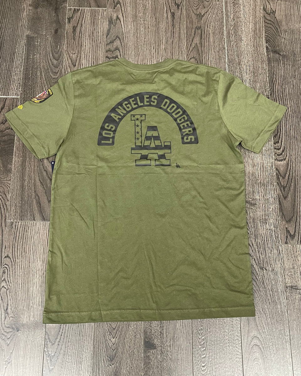 Los Angeles Dodgers Mens T-Shirt New Era Armed Forces 2023 Olive Green –  THE 4TH QUARTER