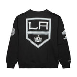 Los Angeles Kings Mens Mitchell & Ness There and Back Fleece Crew Sweatshirt Black