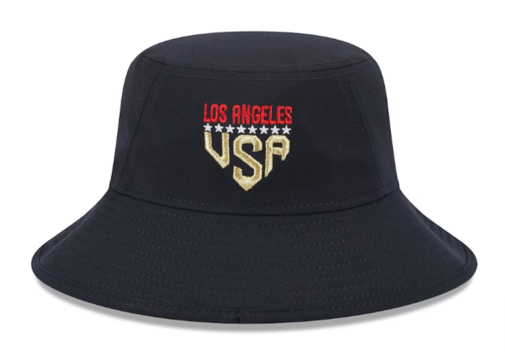 Los Angeles Dodgers Bucket New Era Adjustable 2023 4th of July Cap Hat