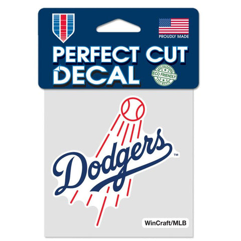 Los Angeles Dodgers 4x4 Perfect Cut Decal Fly Ball