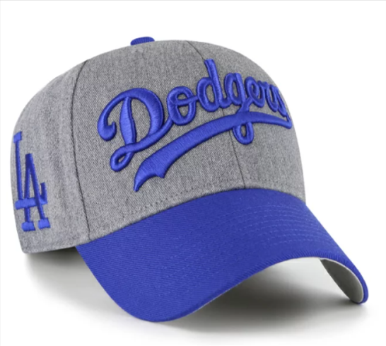 Los Angeles Dodgers Snapback '47 Brand MVP Charcoal Granite Script Adj