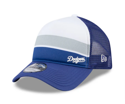 Los Angeles Dodgers Kids Snapback New Era 9Forty A-Frame Mesh Trucker Color Block Cap Hat
