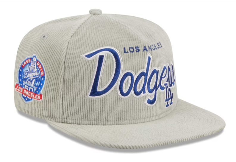Los Angeles Dodgers Snapback New Era 9Fifty Corduroy Golfer Grey Cap H –  THE 4TH QUARTER