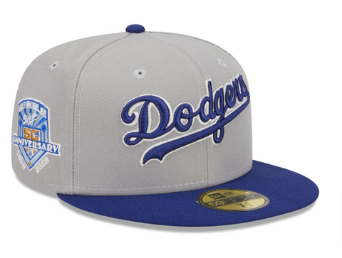 Los Angeles Dodgers Fitted New Era 59Fifty Retro Jersey Script Hat Green UV