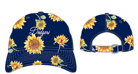 Los Angeles Dodgers Strapback Women's New Era 9TWENTY Adjustable Hat Sunflower
