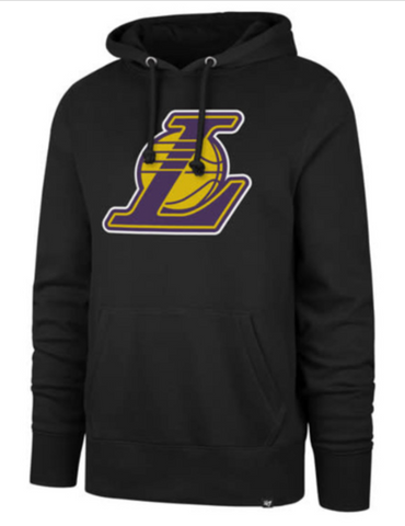 Los Angeles Lakers Men's Sweatshirt 47 Brand Logo Pullover Hoodie Black