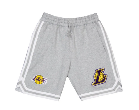 Los Angeles Lakers Mens New Era Grey Shorts