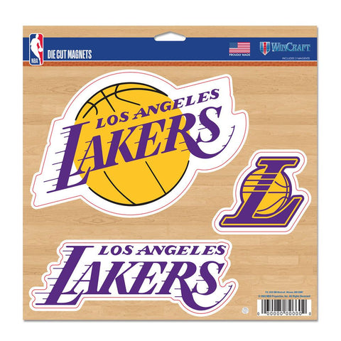Los Angeles Lakers Vinyl Magnet 3 Piece Set