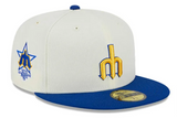 Seattle Mariners Fitted New Era 59Fifty 79 ASG Chrome Blue Cap Hat Grey UV