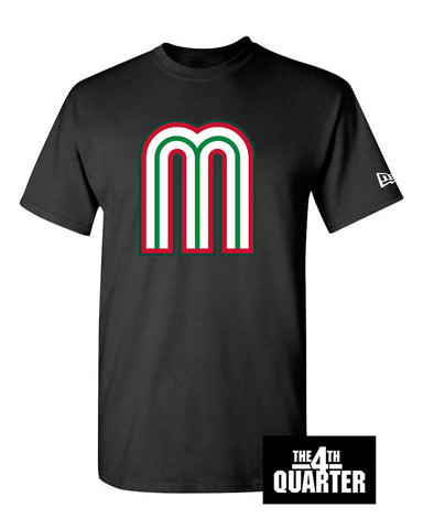 Mexico Mens T-Shirt New Era WBC Logo Tee Black