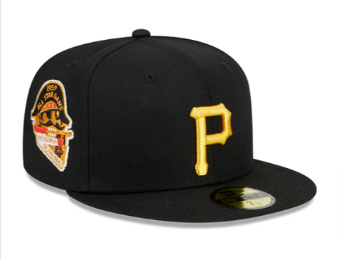 Pittsburgh Pirates Fitted New Era 59Fifty 1959 All Star Game Black Wool Cap Hat Grey UV