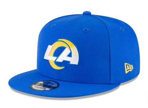 Los Angeles Rams Basic Snapback New Era New Logo 9Fifty Blue Cap Hat