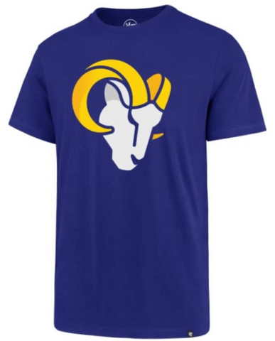 Los Angeles Rams Mens T-Shirt 47' Head Logo Royal Blue Tee