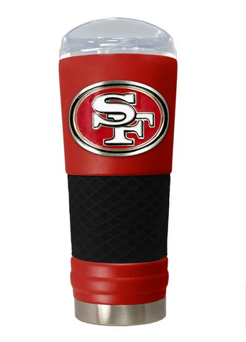 San Francisco 49ers 24 oz. Draft Tumbler Travel Mug Cup