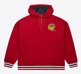 San Francisco 49ers Mens Mitchell & Ness Throw It Back Quilted Fleece
