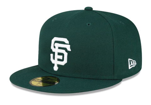 San Francisco Giants Fitted New Era 59Fifty Dark Green Cap Hat Grey UV
