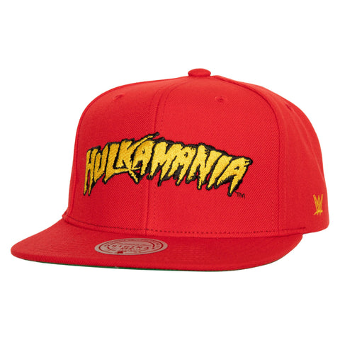 WWE Snapback Mitchell & Ness Hulk Hogan Hulkamania Cap Hat