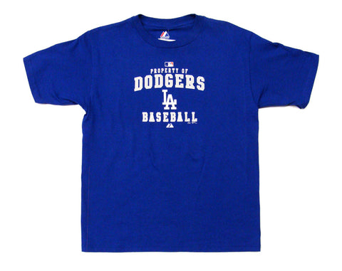 Los Angeles Dodgers Youth T-Shirt Majestic Property Of T-Shirt Blue - THE 4TH QUARTER