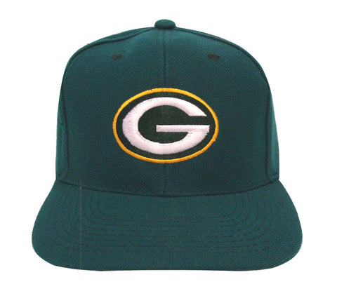 Green Bay Packers Snapback Vintage Logo Cap Hat Green - THE 4TH QUARTER