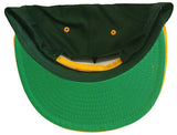 Alabama Birmingham Blazers Snapback Retro Script Cap Hat Green Yellow - THE 4TH QUARTER
