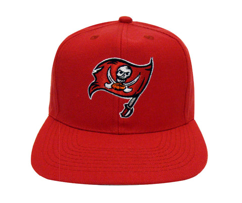Tampa Bay Buccaneers Snapback Retro Vintage Logo Cap Hat Red - THE 4TH QUARTER