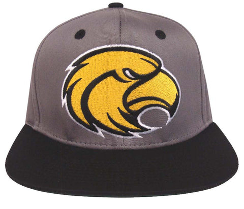 Southern Mississippi Golden Eagles Snapback Logo Retro Cap Hat Grey Black - THE 4TH QUARTER