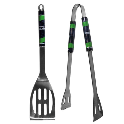 Seattle Seahawks 2-Piece BBQ Grilling Utensil Set - THE 4TH QUARTER