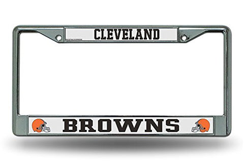 Cleveland Browns Chrome License Plate Frame - THE 4TH QUARTER
