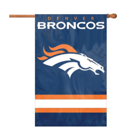 Denver Broncos Nylon 2-Sided Flag - THE 4TH QUARTER