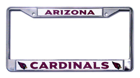 Arizona Cardinals Chrome License Plate Frame - THE 4TH QUARTER